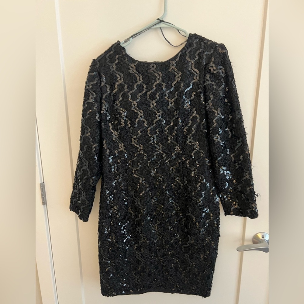 Black Sequence Vintage Cocktail Dress